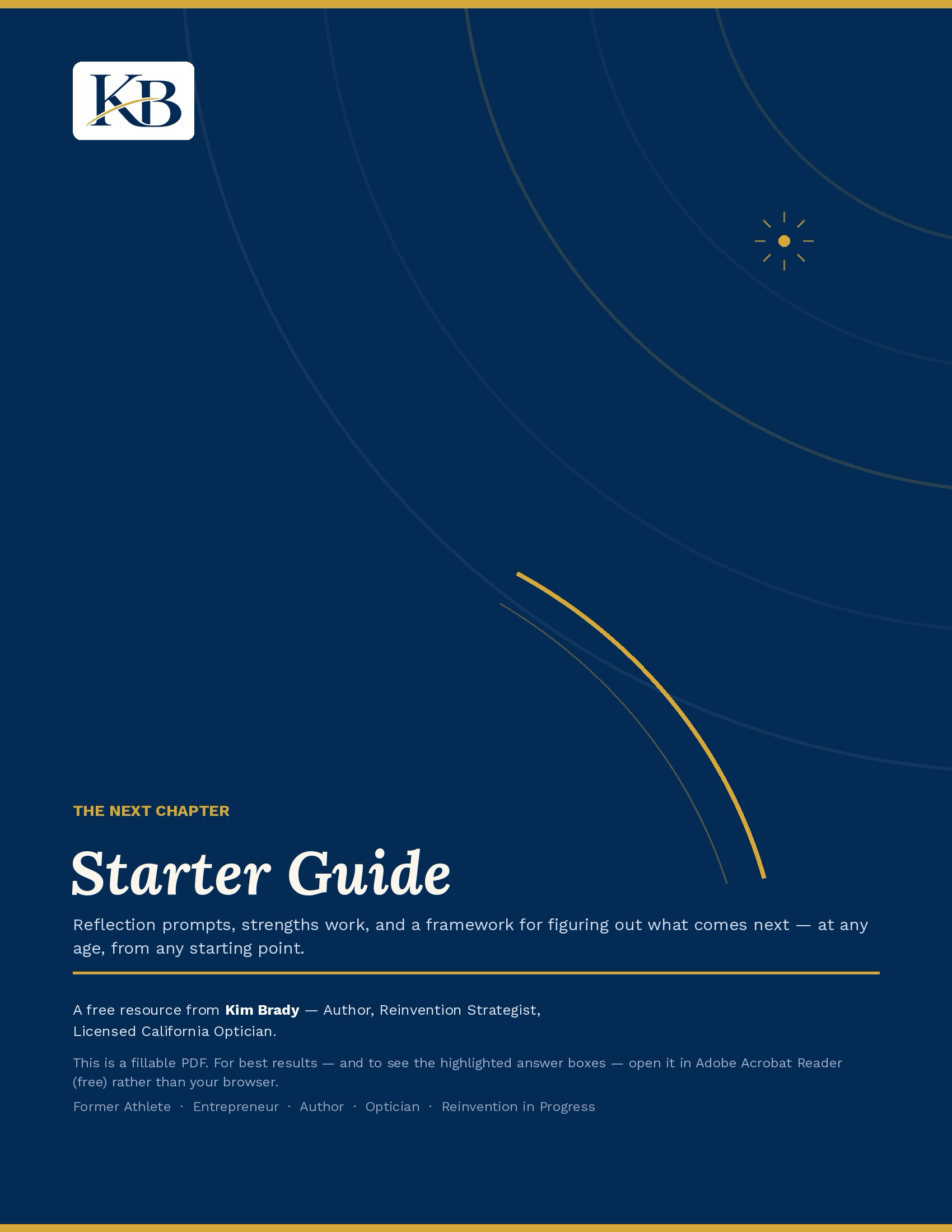 The Next Chapter Starter Guide